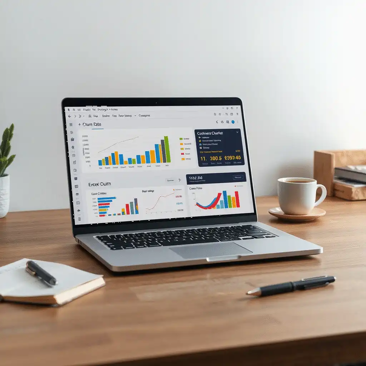 Analyzing Customer Churn Rates with Excel Dashboards