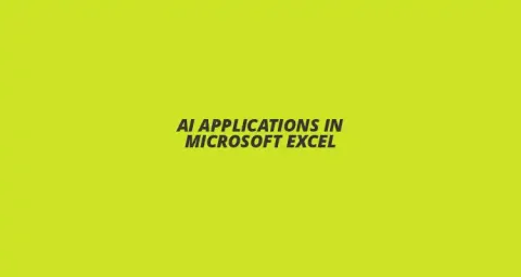 Artificial intelligence use cases in microsft excel