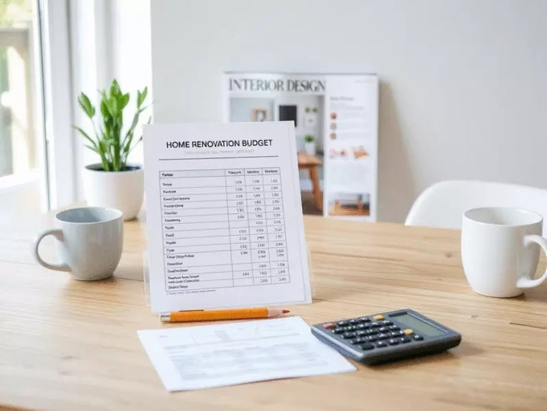 Home Renovation Budget Planner Template