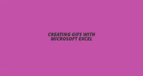 microsoft excel for animated gif